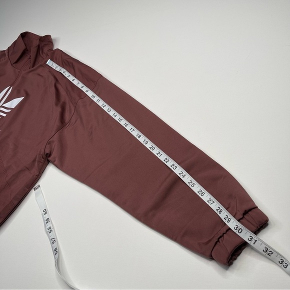 Adidas Track Jacket Full Zip Trefoil Mauve Outdoor Athletic Street Running New - Picture 13 of 16